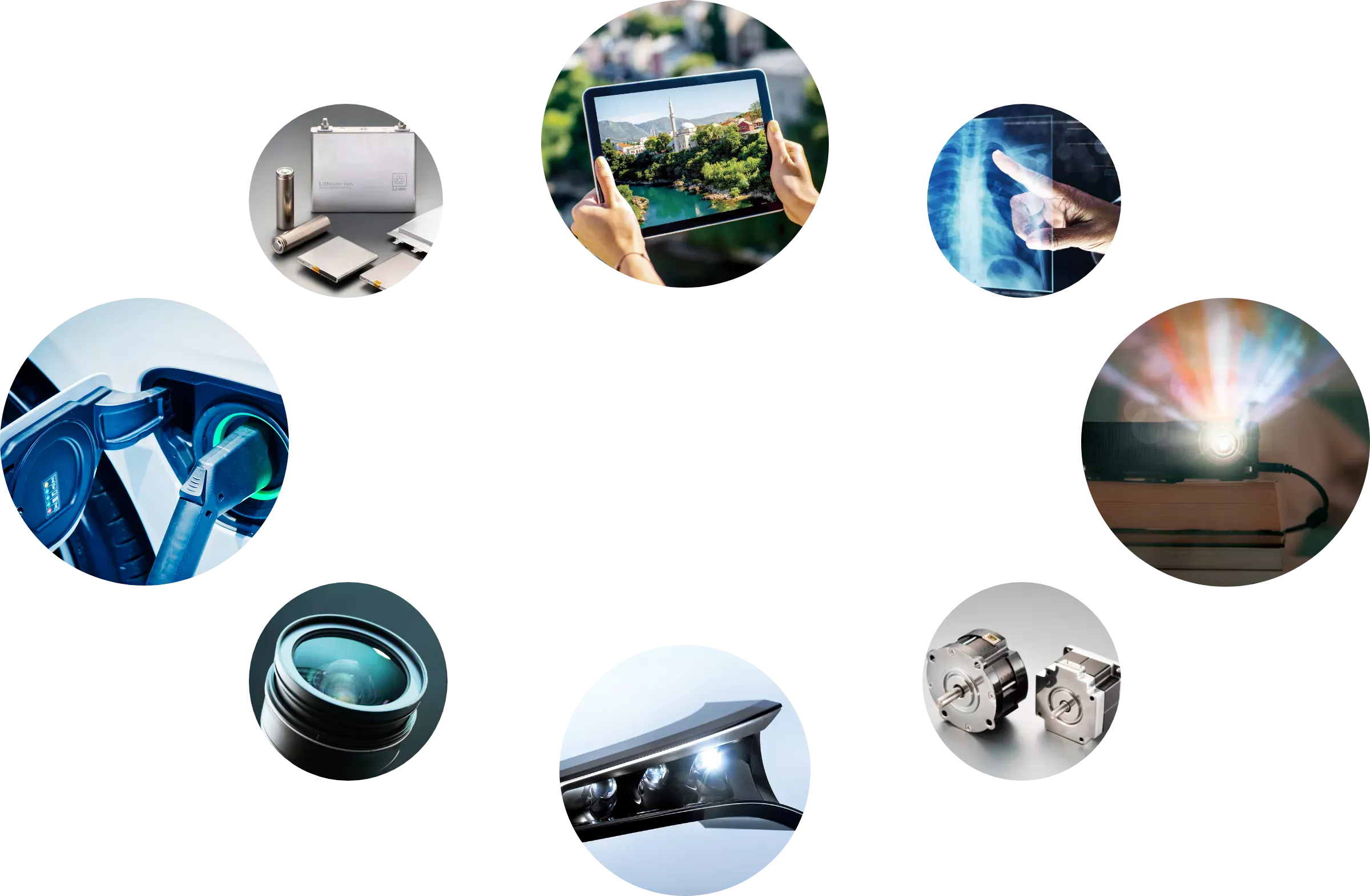 NICHIAの商品は、あなたの身近で活躍しています。